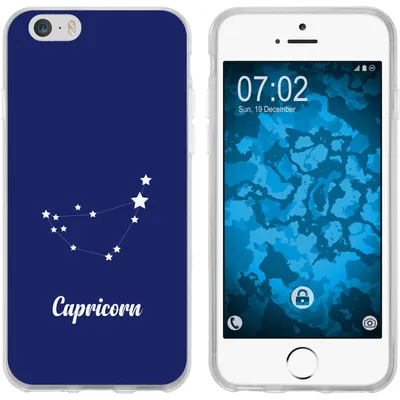 Produktbild von PhoneNatic Case kompatibel mit Apple iPhone 6 Plus / 6s Plus Silikon-Hülle SternzeichenCapricornus M7