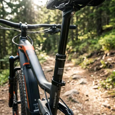 Image de Tige de selle Haibike Xduro inserlimit (Avertissement) en aluminium 31,6/400 mm, finition mate avec ...