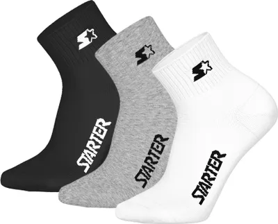 Produktbild von Starter 3pk Quarter Socks (46) 43/46 Grey/White/Black