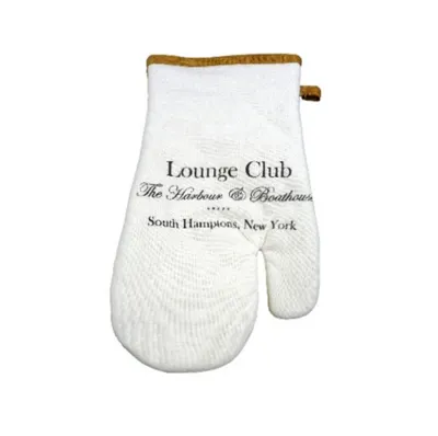 Produktbild von Ofenhandschuh Lounge Club weiss - South Hamptons NY Topfhandschuh