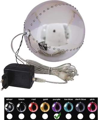 Productafbeelding van EUROPALMS LED sneeuwbal, 15 cm, paars (83501248)