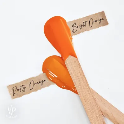 Produktbild von Mat Natural Vintage Paint Kreidefarbe – Möbelfarbe Matt | Wasserbasiert VOC-arm EN 71-3 EU Ecolabel | 65+ Farben | Shabby Chic & Vintage Look - 100 ml - Bright Orange