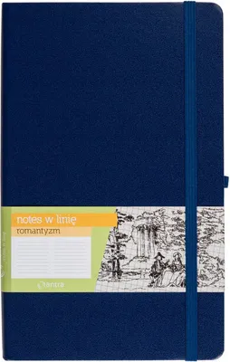 Zdjęcie produktu dla Notes A5 Linia Romantyzm Granatowy ANTRA