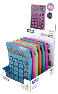 Produktbild von Milan Display-box 6 10-stellige Tischrechner Duo Sortiert Durchsichtig Durchsichtig One Size