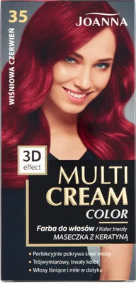 Zdjęcie produktu dla Joanna Multi Cream Color Farba 35 Wiśniowa Czerwień