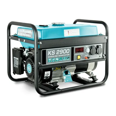 Zdjęcie produktu dla K&S Könner&Söhnen generator benzynowy KS 2900, generator awaryjny 2900W, 2x16A (230V), 12V, AVR, wskaźnik poziomu oleju, zabezpieczenie przeciążeniowe/zwarciowe, wyświetlacz LED