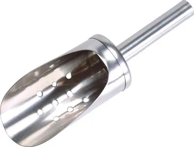 Produktbild von APS 93191 Eisschaufel, Edelstahl gelocht, Ø 5 cm, Länge 19,5 cm