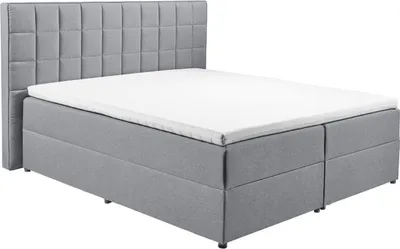 Produktbild von Polsterbett mit Bettkasten ALICANTE-09-180 in 180x200 cm, Hotelbett in schlamm