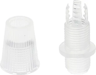 Image de Creative-Cables Serre-câble – (Transparent, trou de 10 mm) – En plastique – Pour câbles électriques textiles