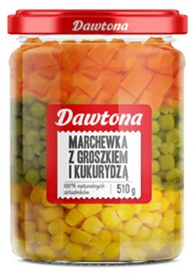 Obrázek produktu pro Dawtona Zeleninová směs Mrkev Hrášek Kukuřice 510 g