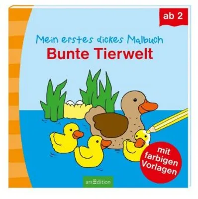 Produktbild von Mein erstes dickes Malbuch Bunte Tierwelt