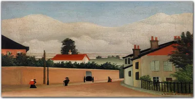Produktbild von Coloray Bild aus Leinwand 120x60 Leinwand Dekoration - Stadtstraße Berg Himmel