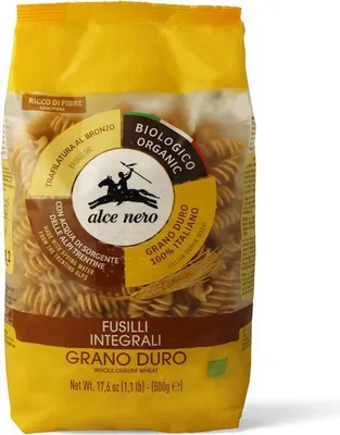 Produktbild von Alce Nero 217304, Fusilli, Kurze Nudeln, 500 g, 342 kcal, 1447 kJ, 1,9 g