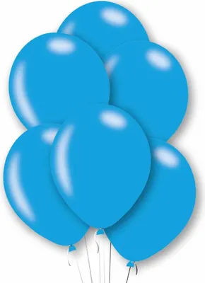 Produktbild von 10 Blau-metallic Latexballons 27,5cm
