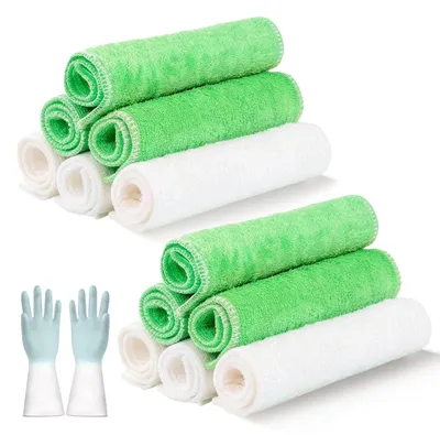 Produktbild von 12 Bambustücher – Hochabsorbierende Küchentücher für den Haushalt