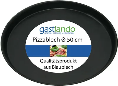 Produktbild von Pizzablech aus Blaublech rund Ø 50 cm
