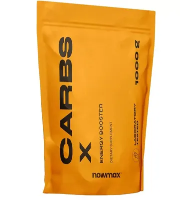 Produktbild von nowmax® Carbs X Energy Booster 1 kg – Kohlenhydrate mit Zitronengeschmack