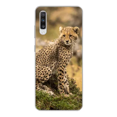 Produktbild von MuchoWow® Handyhülle Schutzhülle Hülle für Samsung Galaxy A70 Leopard - Wald - Tier Silikon Softcase Handy Hülle - Schutzhaube