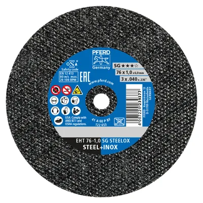 Productafbeelding van Paard, freesblad, diameter 76 mm, dikte 1,1 mm, boordiameter 6 mm, korrelgrootte 60 - 65508000
