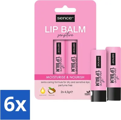 Image de Baume à lèvres Sence Sensitive 2 pièces - Pack avantage - 6 pièces