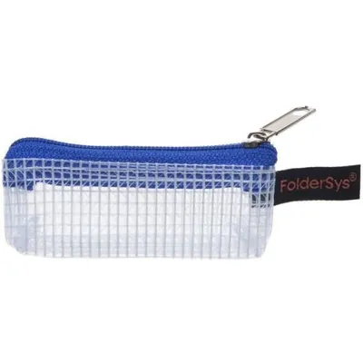 Produktbild von Reißverschlusstasche 80x30mm PVC blau