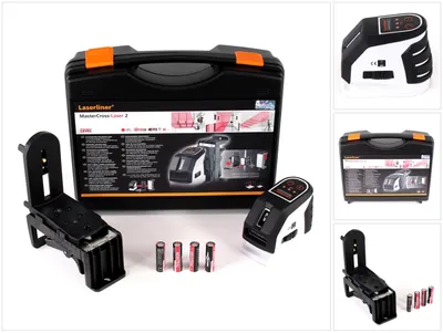 Produktbild von Laserliner Master Cross 2 Kreuzlinienlaser selbstnivellierend rot 20 m im Koffer ( 031.350A )