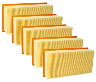 Produktbild von vhbw Filterset 5x Staubsaugerfilter kompatibel mit Festo Festool CTL 44E, CTL 33E, CTL 44, CTL 33 Staubsauger - Hauptfilter, Flachfalten-Filter
