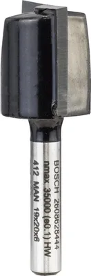 Produktbild von PRO Nutfräser, zweischneidig, Ø 19 x L 19,6, Schaft 6 mm