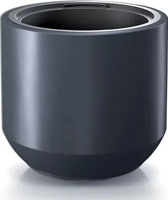 Produktbild von Prosperplast Blumentopf Heos, Kunststoff Anthrazit, 39 cm Durchmesser, 35 cm Höhe, 36 Liter, inklusive Einsatz mit praktischen Griffen, für Innen- und Außenbereich, witterungs-, UV-beständig und robust