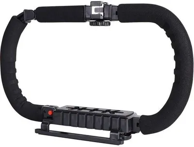 Produktbild von Handgreepstabilisator für Kamerageschäft und Smartphone, tragbar, für alle Kameraarten, Handys und Smartphones.