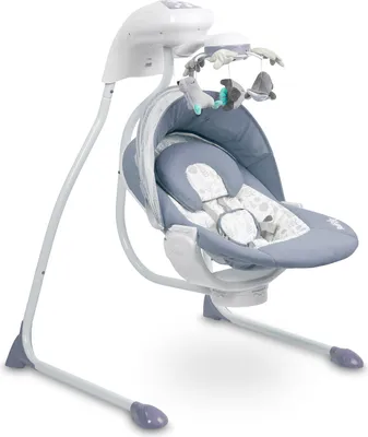 Produktbild von CARETERO Elektrische Kinderschaukel, Babywippe Raffi für Kleinkinder, Marineblau