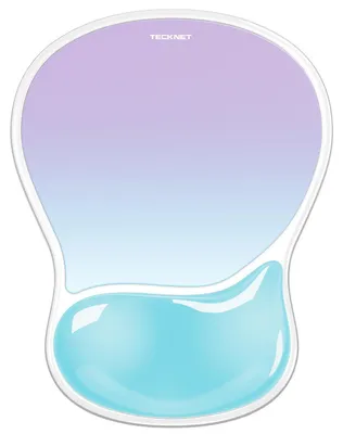 Produktbild von Mauspad mit Gel-Handgelenkauflage, Wasserdicht, Lilagrün, 254x195 mm
