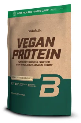 Image de Protéines Végétales - Biotech USA - Vegan protein (500g) - Saveur Vanille Cookie