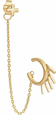 Produktbild von cai Single Ohrring 925/- Sterling Silber 5,0cm gelb ohne 274220210