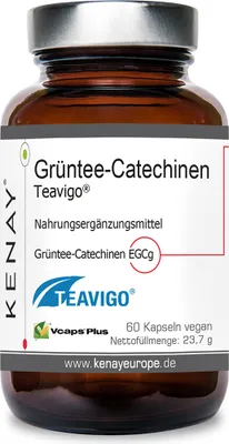 Produktbild von Grüntee-Catechine Teavigo® 60 Kapseln vegan KENAY® Nahrungsergänzungsmittel