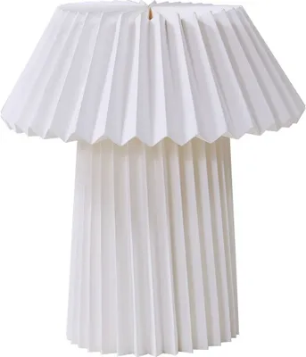 Produktbild von Lindby Tischleuchte Magali, weiß, Papier, Ø 34 cm, E14