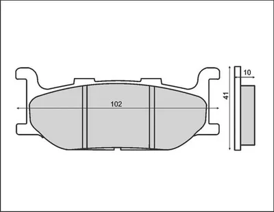 Productafbeelding van Remblokken Brenta FT3057, organisch