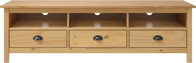 Obrázek produktu pro vidaXL TV skříňka Hill Honey Brown 158x40x47 cm Borovicový masiv