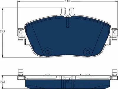Produktbild von TRW Bremsbeläge Satz Vorne passend für MERCEDES-BENZ B-Klasse (W246, W242) GDB1932BTE