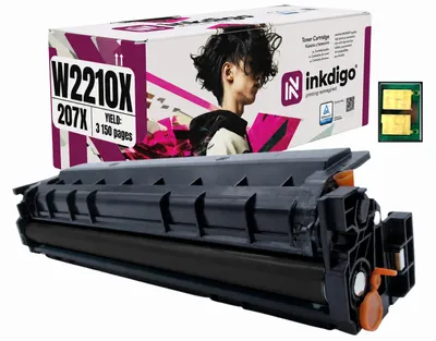 Produktbild von Inkdigo Toner W2210X für HP Color LaserJet Pro MFP M282nw, M283cdw, M283fdn, M283fdw – Schwarz, 3150 Seiten,, KI-generiertes Bild