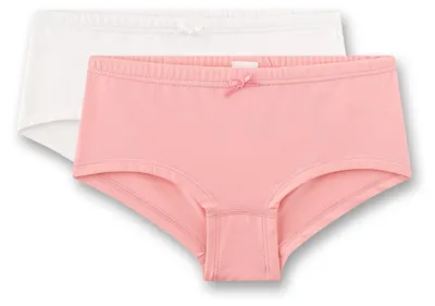 Productafbeelding van Sanetta meisjes hipsterbroekjes, roze | 2-delige set tieneronderbroeken