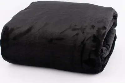 Produktbild von Kuscheldecke in Übergröße einfarbig schwarz 220x240cm