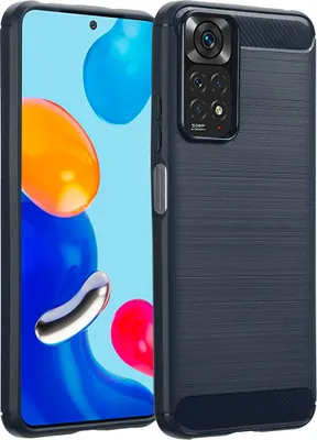 Immagine prodotto di imoshion Cover posteriore spazzolata Xiaomi Redmi Note 11 (4G) / Note 11S (4G) - Blu scuro