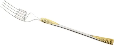 Immagine prodotto di Set di forchette da 6 pezzi in acciaio inossidabile 18/10 Sunay, argento con motivo oro