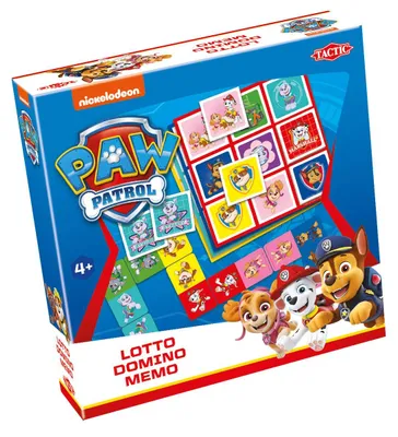 Produktbild von Tactic PAW Patrol 3-in-1 : Memo, Lotto, Domino, Kartenspiel, Matching, 4 Jahr(e)