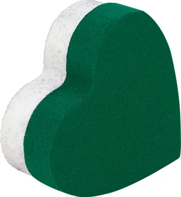 Produktbild von Nass Steckschaum Herz 10cm auf Hartschaumunterlage 2er Set