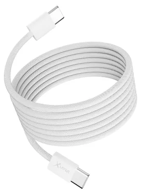 Produktbild von Xlayer Ladekabel magnetisches feingewebtes Kabel USB Typ C auf USB Typ C 100W 1.5 m