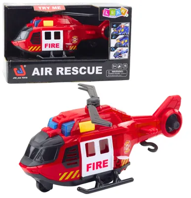 Productafbeelding van Brandhelikopter met kraanlichten en geluiden rood