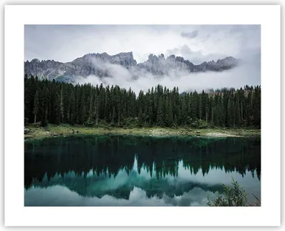 Produktbild von Poster - Poster ohne Rahmen - Landschaft Berge Wolken - 50x40 cm - Wand Bild - Wanddeko - Wandbilder - Kunstposter - Wandposter - Bilder - Kunstdruck - Wanddekoration - Wandbild - P2XAA50x40-4671