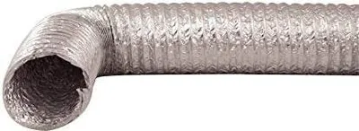 Produktbild von Abluftschlauch Flexrohr flexibel 100erR 5m Aluminium Universal für Luftführungssysteme Trockner Dunstabzugshaube
